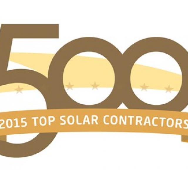 2015 - NPTRE Named Top 500 US Solar Contractors